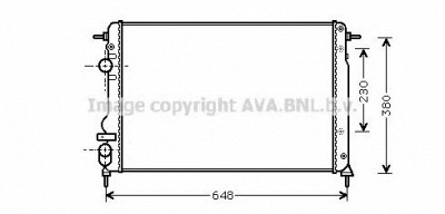 AVA QUALITY COOLING rt2312 -  Радиатор, охлаждение двигателя